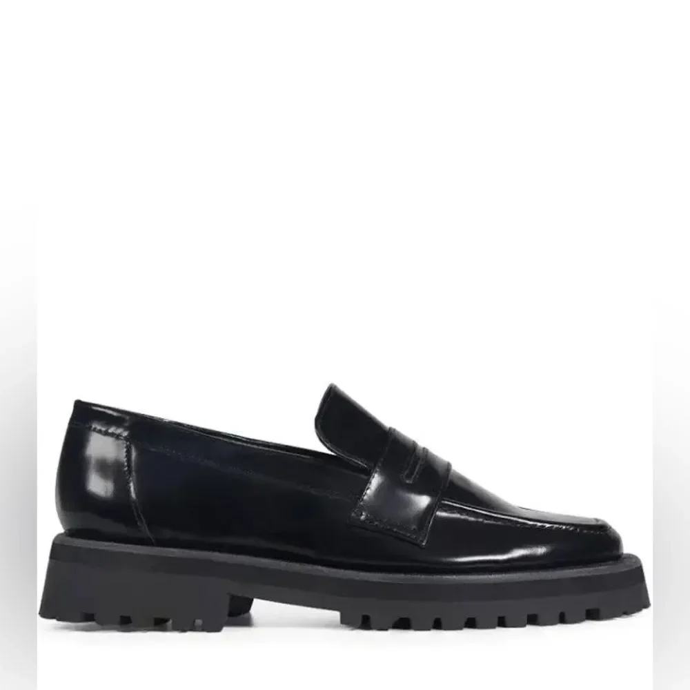 PAULA TORRES Glam Penny Loafer in Black